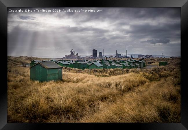Workers Huts Framed Print by Mark Tomlinson