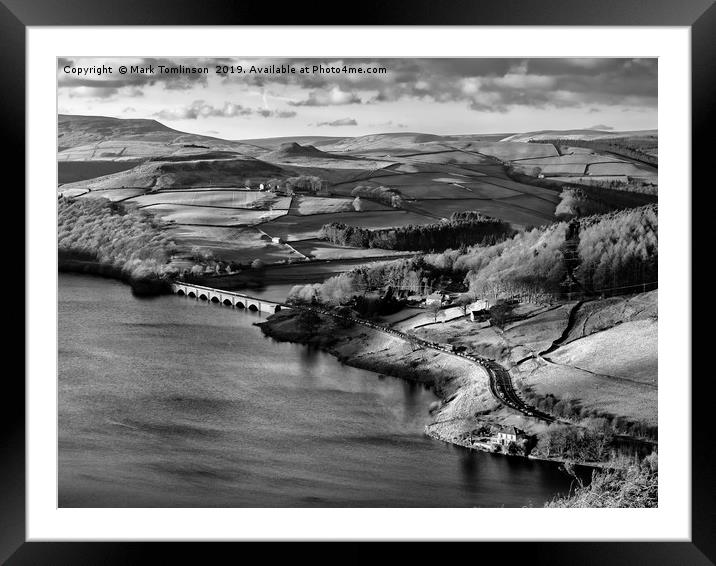 Ladybower Light Framed Mounted Print by Mark Tomlinson