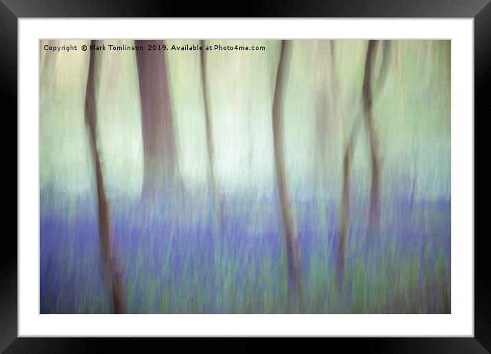 Bluebell Impressions Framed Mounted Print by Mark Tomlinson