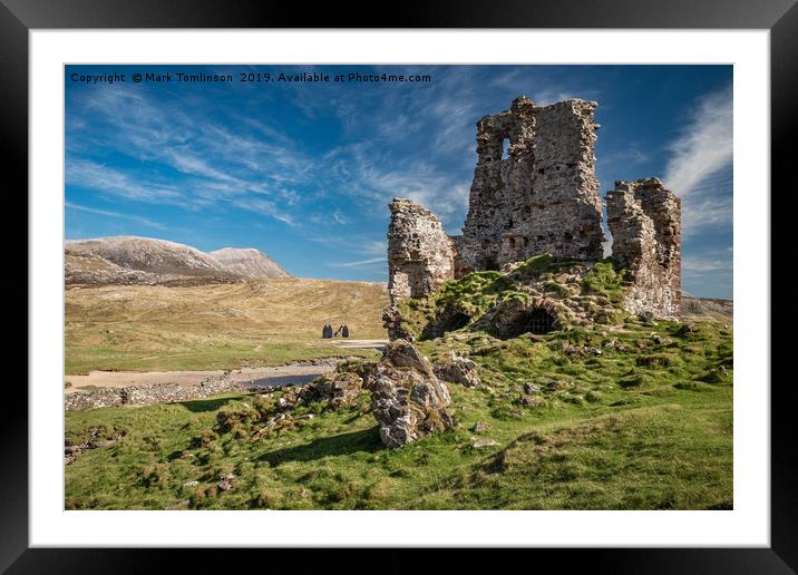 The ruins of Ardvreck Castle Framed Mounted Print by Mark Tomlinson