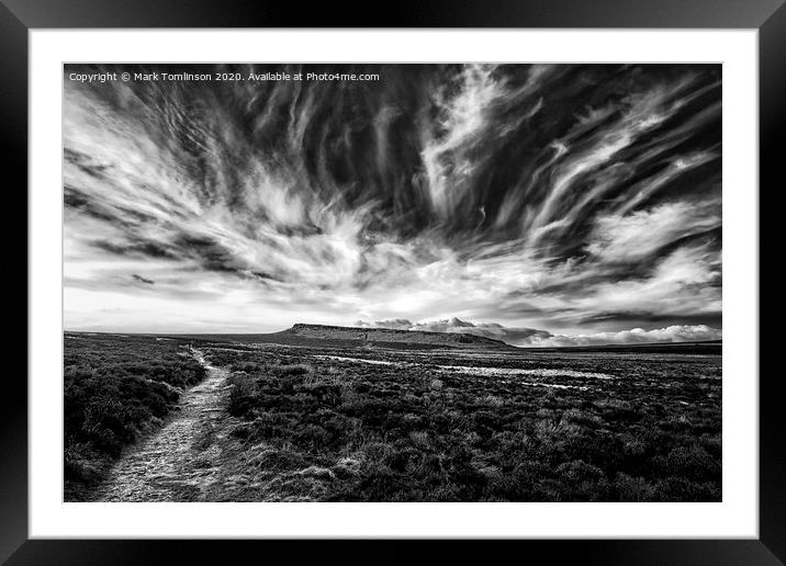 A Winter Sky Over Stanage Framed Mounted Print by Mark Tomlinson