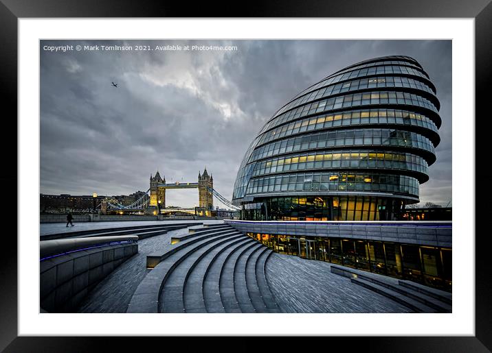 Moody London Framed Mounted Print by Mark Tomlinson