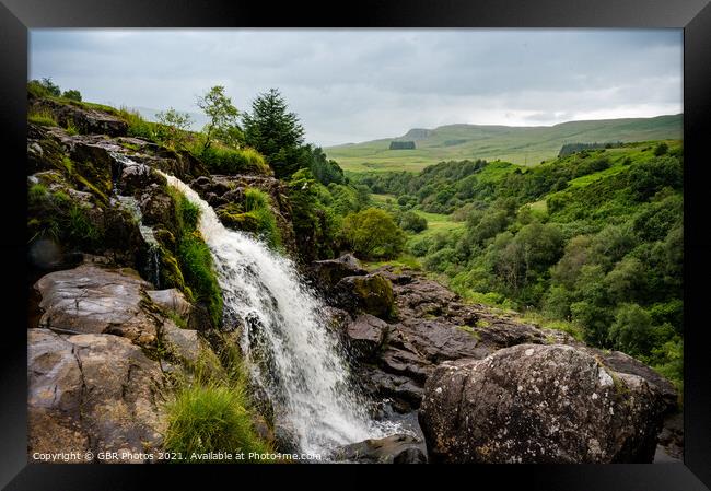 Fintry Loup Waterfall Framed Print by GBR Photos