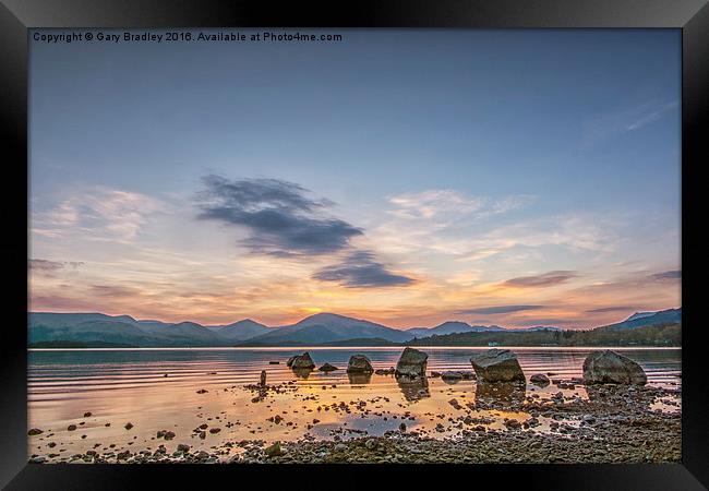  Loch Lomond Stones Framed Print by GBR Photos