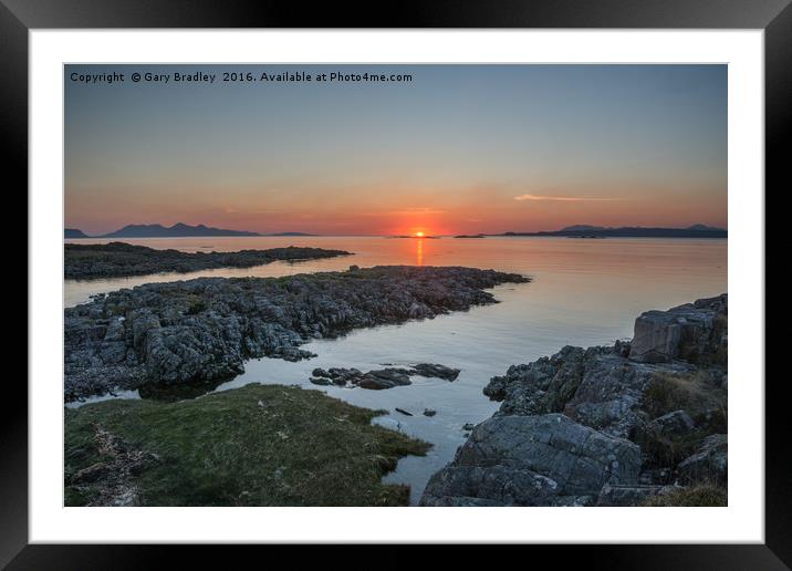 Sunset from Morar Framed Mounted Print by GBR Photos