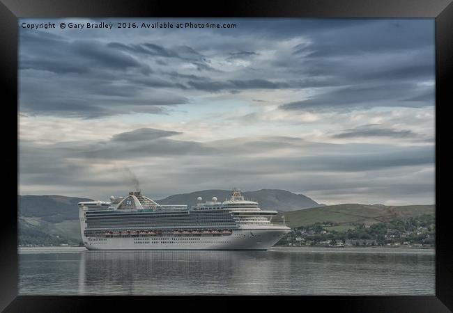 Caribbean Princess on the Clyde Framed Print by GBR Photos