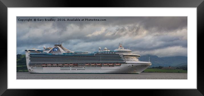 Caribbean Princess on the RiverClyde Framed Mounted Print by GBR Photos
