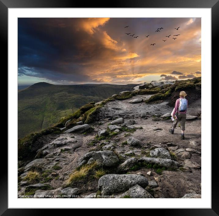 TOWARDS THE EDGE Framed Mounted Print by Tony Sharp LRPS CPAGB