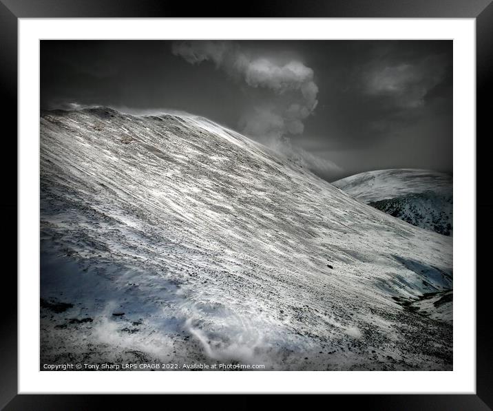 LAKELAND FELLS IN THE SNOW Framed Mounted Print by Tony Sharp LRPS CPAGB