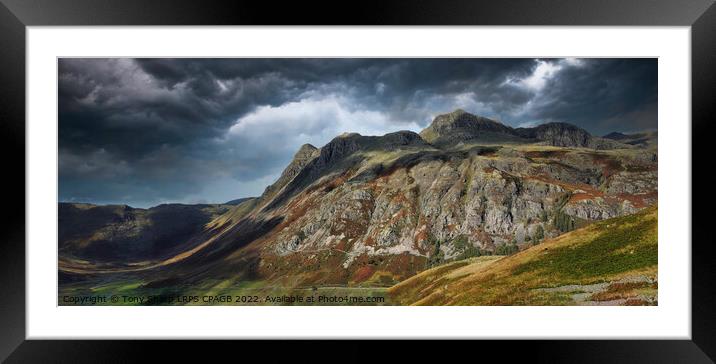 THE LANGDALE PIKES - AFTER THE STORM Framed Mounted Print by Tony Sharp LRPS CPAGB