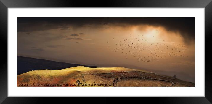 LIGHT OVER THE FELLS Framed Mounted Print by Tony Sharp LRPS CPAGB