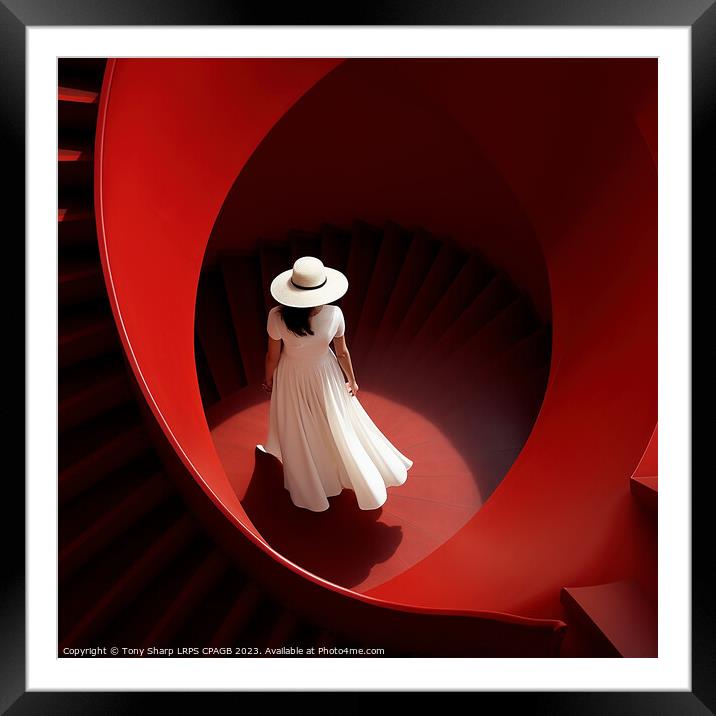 WITHIN THE RED ROOM Framed Mounted Print by Tony Sharp LRPS CPAGB