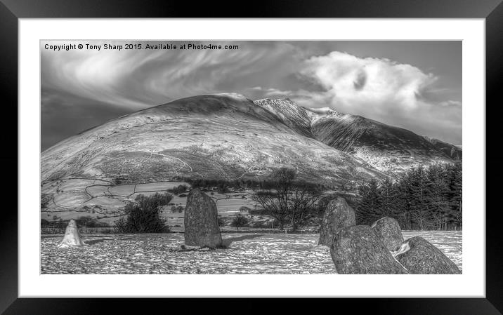  Blencathra Winter Framed Mounted Print by Tony Sharp LRPS CPAGB
