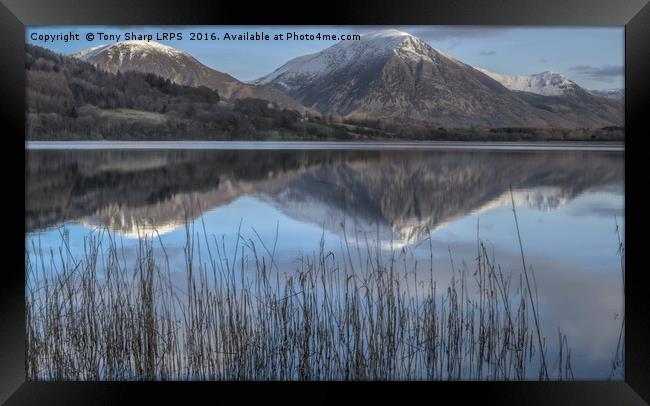 Crummock Water Calm Framed Print by Tony Sharp LRPS CPAGB