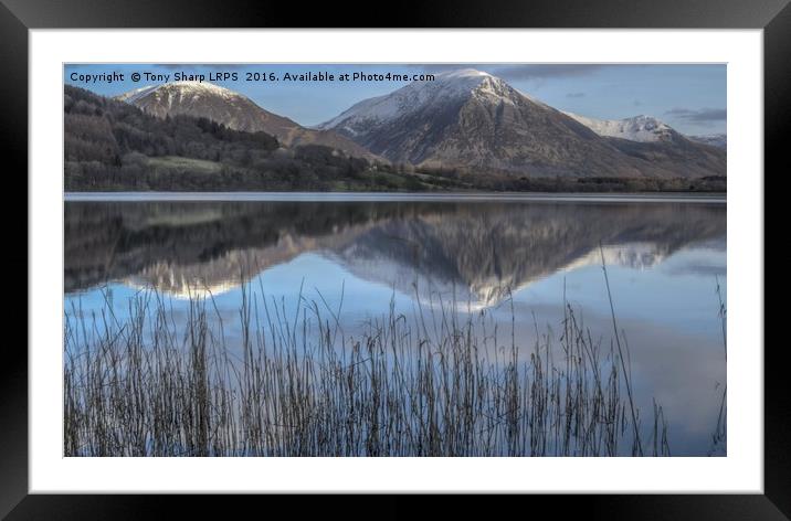 Crummock Water Calm Framed Mounted Print by Tony Sharp LRPS CPAGB