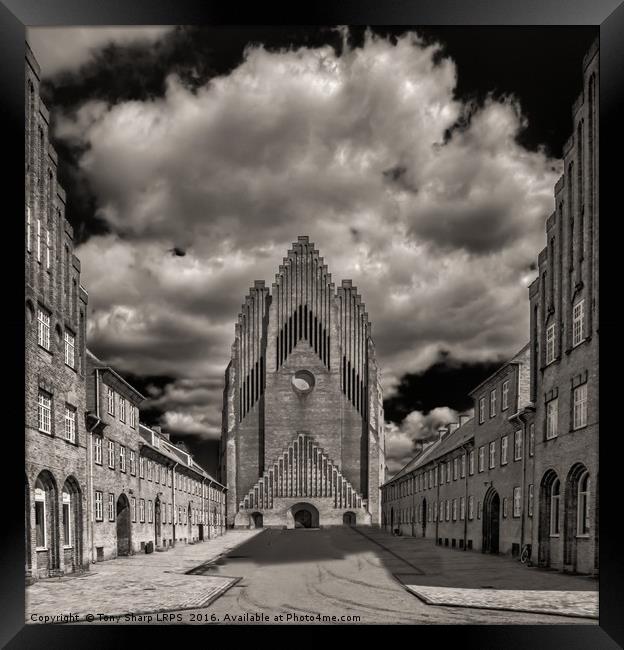 Grundtvig Church (Grundtvigs Kirke), Copenhagen Framed Print by Tony Sharp LRPS CPAGB