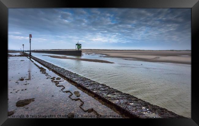 Entrance to Rye Harbour Framed Print by Tony Sharp LRPS CPAGB