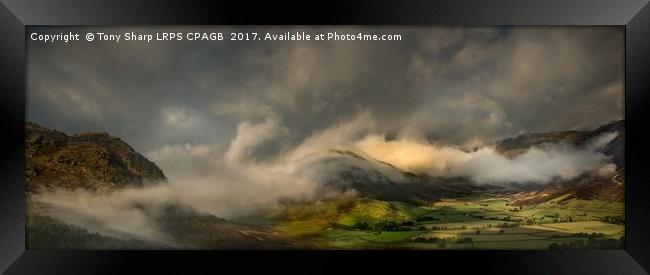 SWATHED IN THE MIST - GREAT LANGDALE VALLEY Framed Print by Tony Sharp LRPS CPAGB