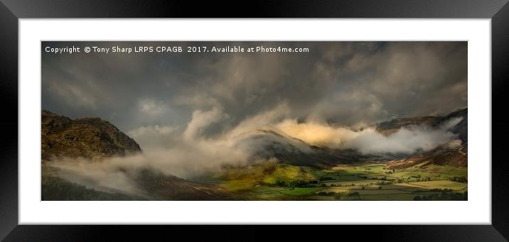 SWATHED IN THE MIST - GREAT LANGDALE VALLEY Framed Mounted Print by Tony Sharp LRPS CPAGB