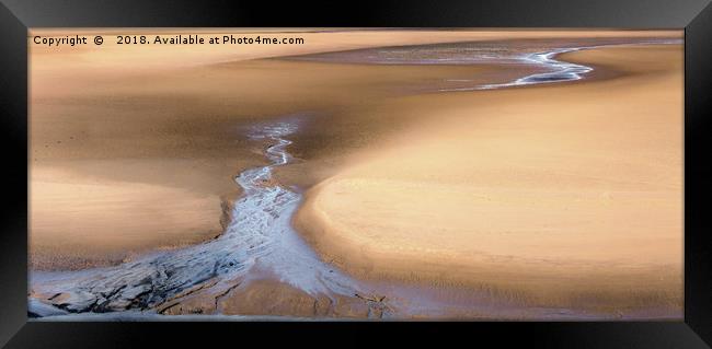 LOW TIDE AT CAMBER SANDS, E. SUSSEX Framed Print by Tony Sharp LRPS CPAGB