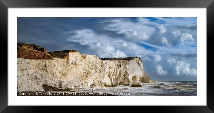 WHITE CLIFFS Framed Mounted Print by Tony Sharp LRPS CPAGB