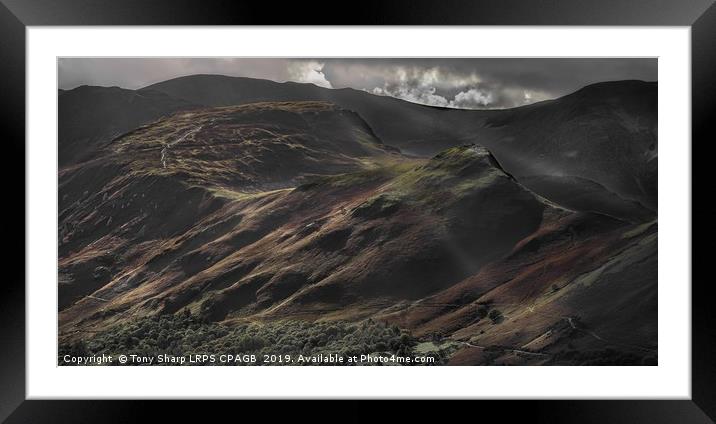 CATBELLS SUNLIGHT Framed Mounted Print by Tony Sharp LRPS CPAGB