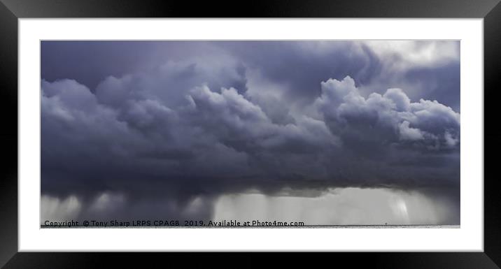 SQUALL OVER THE CHANNEL Framed Mounted Print by Tony Sharp LRPS CPAGB