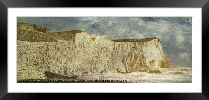 SEAFORD HEAD, EAST SUSSEX Framed Mounted Print by Tony Sharp LRPS CPAGB