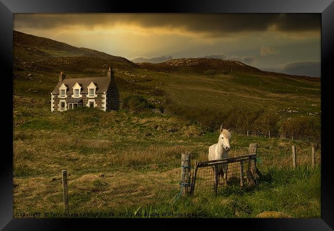 FARMSTEAD - BARRA OUTER HEBRIDES Framed Print by Tony Sharp LRPS CPAGB