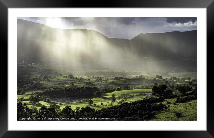 AND THEN THE RAIN CAME DOWN Framed Mounted Print by Tony Sharp LRPS CPAGB