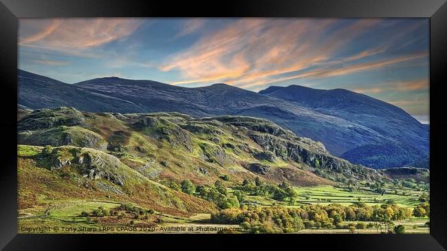 ST. JOHN'S IN THE VALE CUMBRIA AND THE HELVELLYN FELL RANGE Framed Print by Tony Sharp LRPS CPAGB