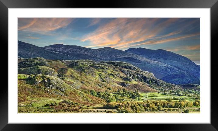 ST. JOHN'S IN THE VALE CUMBRIA AND THE HELVELLYN FELL RANGE Framed Mounted Print by Tony Sharp LRPS CPAGB