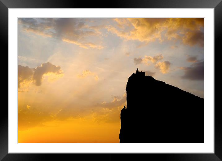  Capo Caccia - The cliff Framed Mounted Print by Pietro Magnabosco