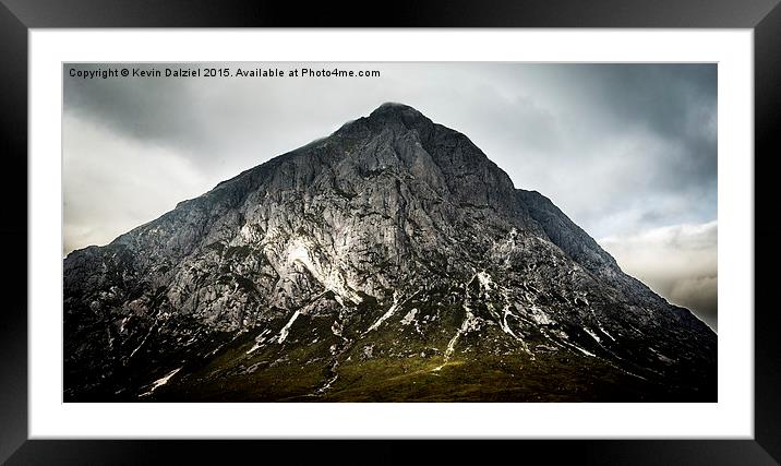 Mountain portrait Framed Mounted Print by Kevin Dalziel