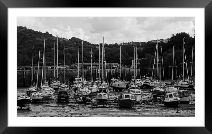 Ships in Port Framed Mounted Print by Maria Williams