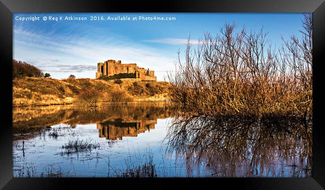Bamburgh Castle  Framed Print by Reg K Atkinson