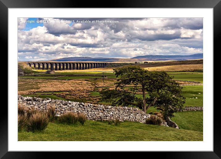 Ribblehead Viaduct Framed Mounted Print by Reg K Atkinson