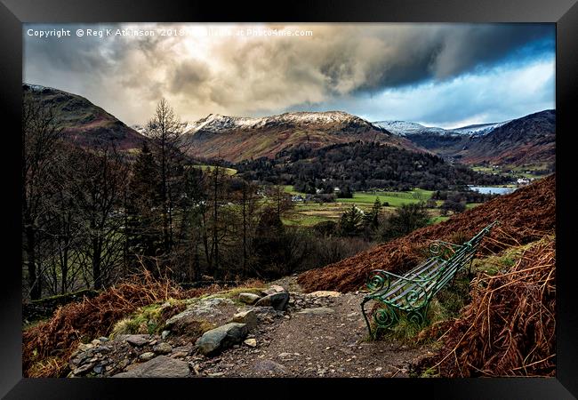 A View Over Patterdale Framed Print by Reg K Atkinson
