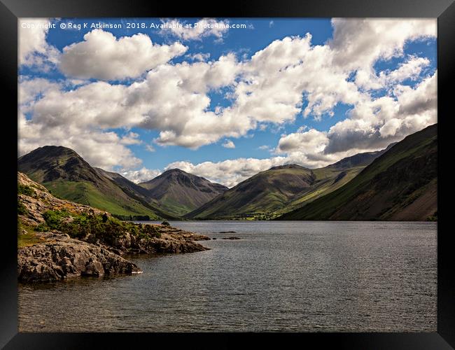 Wasdale Head and Scafell Framed Print by Reg K Atkinson