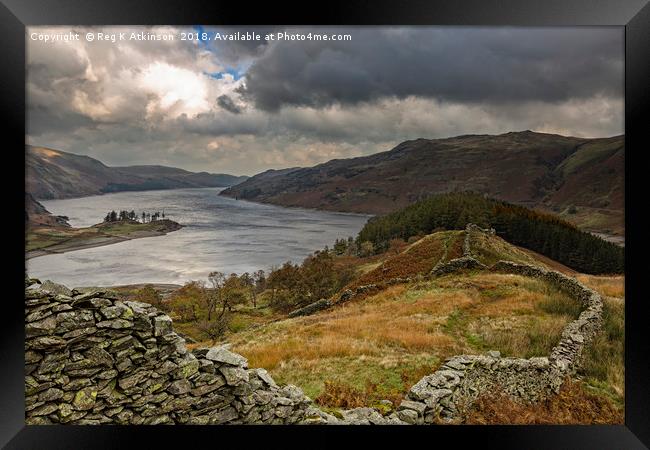 Autumnal Haweswater Framed Print by Reg K Atkinson