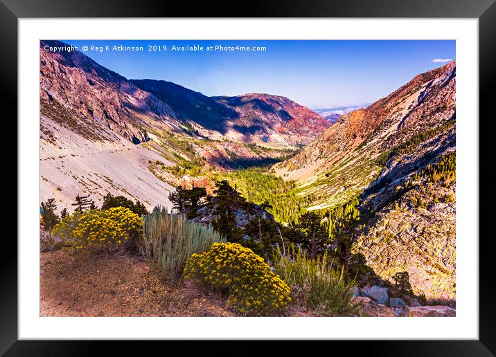 Tioga Pass - Yosemite Framed Mounted Print by Reg K Atkinson