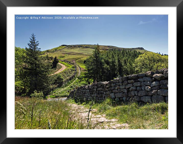 The Cleveland Way Framed Mounted Print by Reg K Atkinson