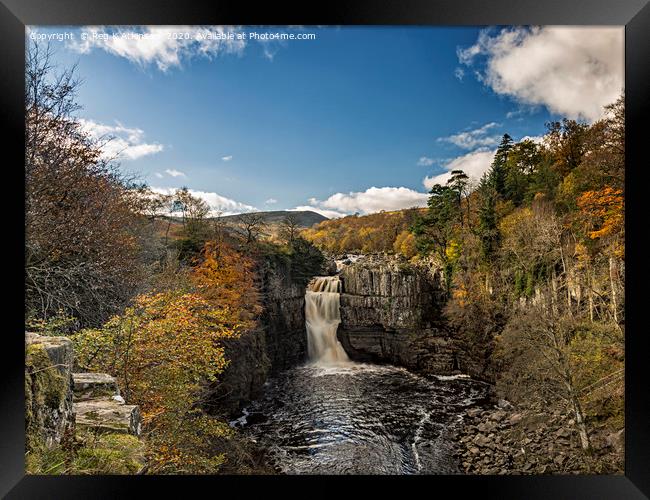 Autumn at High Force Framed Print by Reg K Atkinson