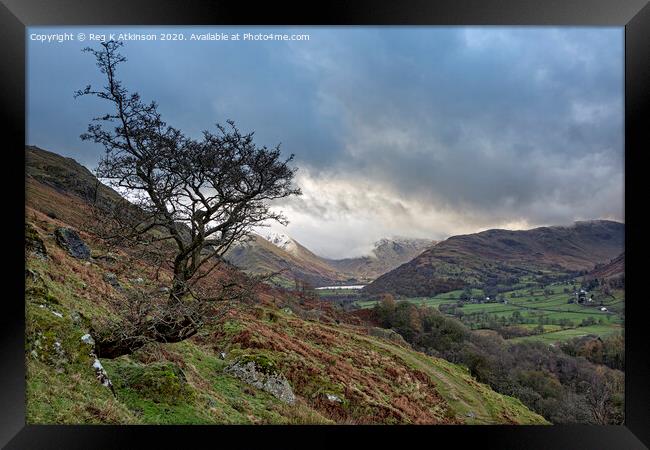 Hartsop Dodd and Brotherswater Framed Print by Reg K Atkinson