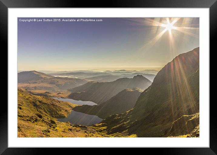  Snowdonia View Framed Mounted Print by Lee Sutton