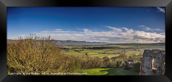 Clwydian View Framed Print by Lee Sutton
