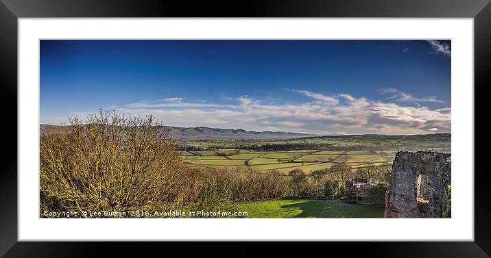 Clwydian View Framed Mounted Print by Lee Sutton