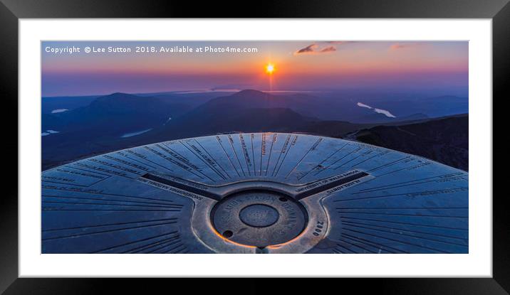 Snowdon Sunset Framed Mounted Print by Lee Sutton