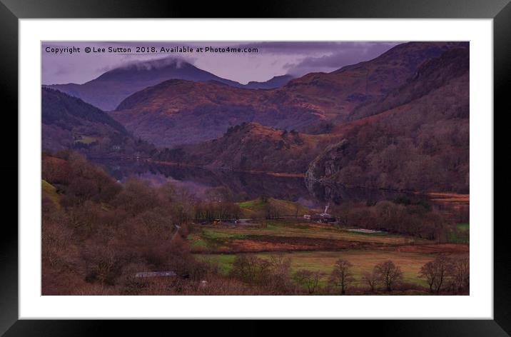 Nant Gwynant Reflections Framed Mounted Print by Lee Sutton