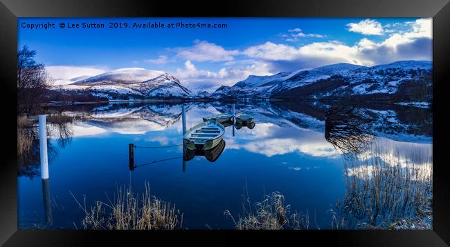 Winter at Llyn Nanntle Framed Print by Lee Sutton